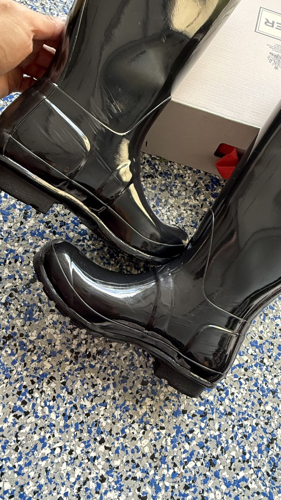 Hunter Tall Gloss Waterproof Rain Boot