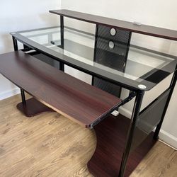 Glass Top Office Desk