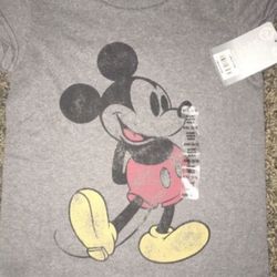 Mickey Mouse girls shirt -gray Size 2/3