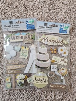 Paper house 3d stickers