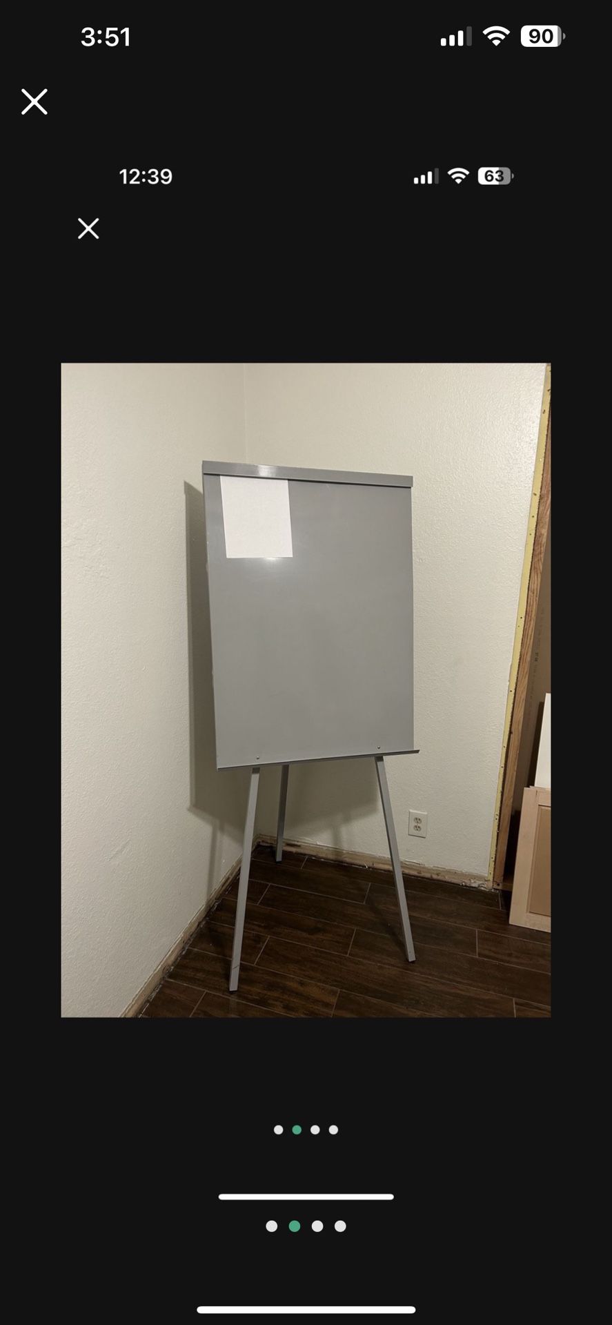 industrial Flip Chart Easel $40 firm