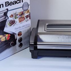 Hamilton Beach Electric Indoor Searing Grill w/ Removable Nonstick