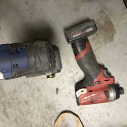 Drills, Obd2 Scanners, Multi meter And a Bag full of wrenches Sockets and ratchets