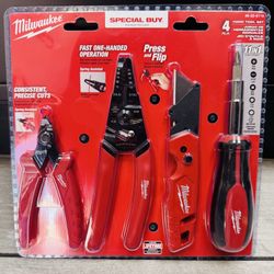 4 Piece Hand Tool Set ( Milwaukee)