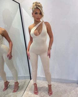 Nude Cut Out Jumpsuit 