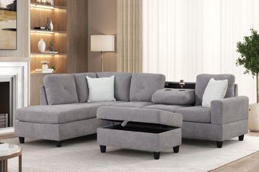 Modern L Shape Sectional Sofa | Free Delivery & Financing