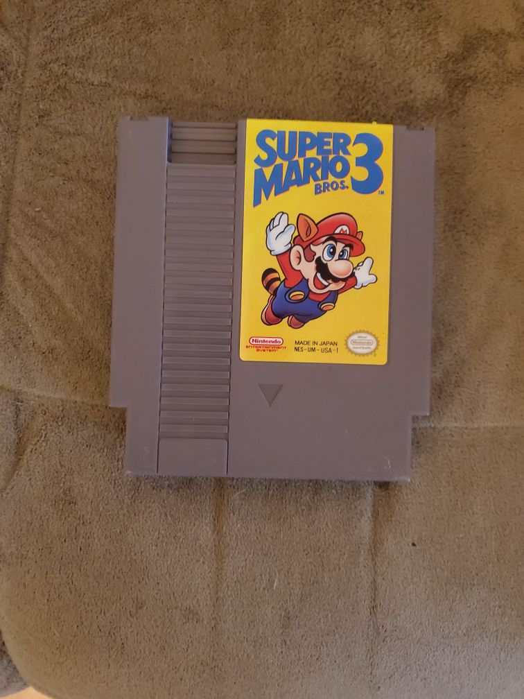 Super Mario bros 3 original Nintendo game