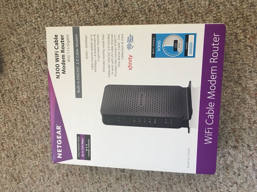 Netgear N300 wireless modem cum router
