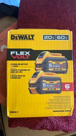 DeWalt 6AH 2 pack batteries