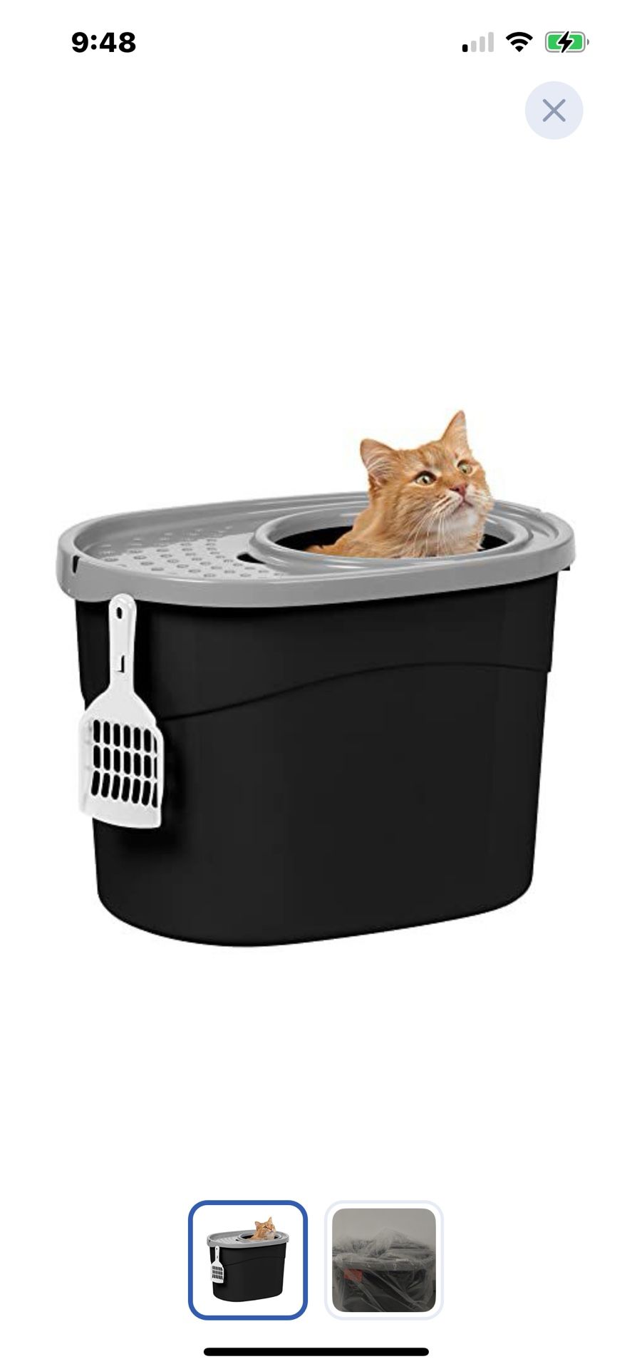 “New”Cat/Kitty Litter Box W/scoop(retail$35)