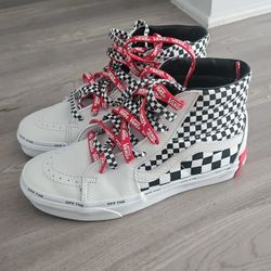 VANS HIGH TOPS WOMENS CHECKERED 