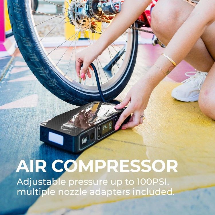 NEW Cordless HALO Bolt Air 58830 Jump-Starting Power Bank with Built-In Air Compressor