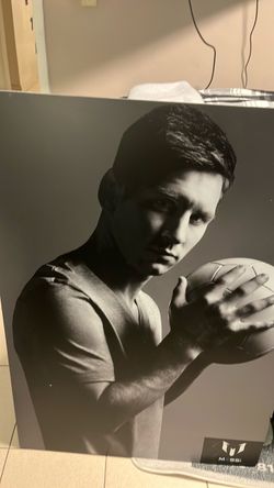 Messi Large Black and White Photo Print