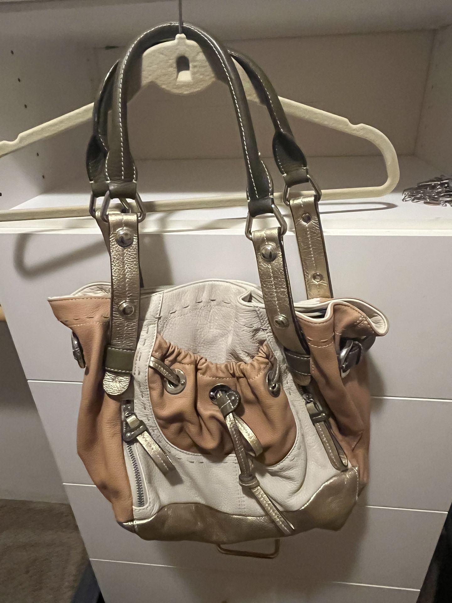 B Makowsky Leather Shoulder Bag