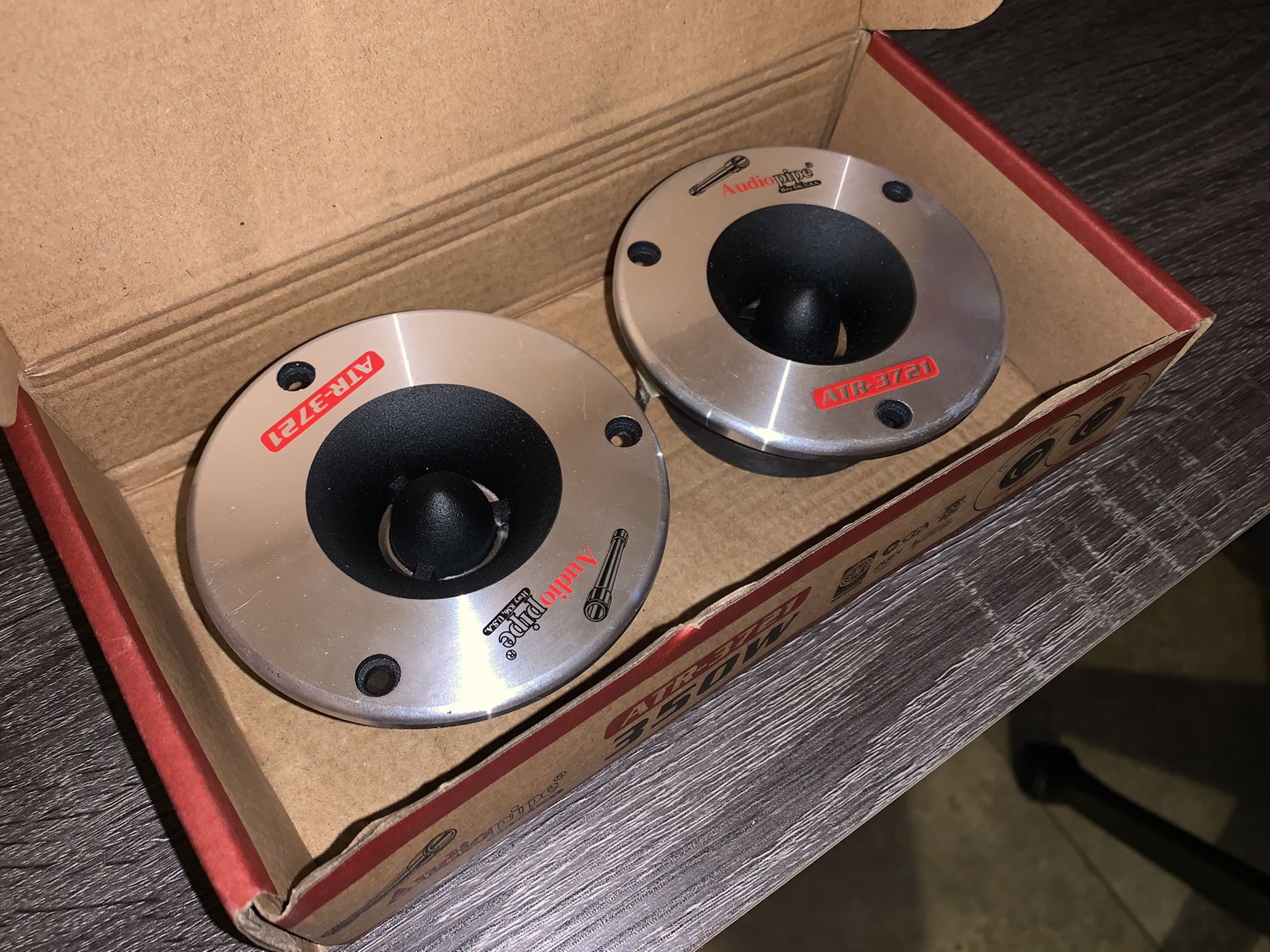 Audiopipe ATR-3721 3.75" 350W Titanium Super Car Pro Tweeter Audio ATR3731