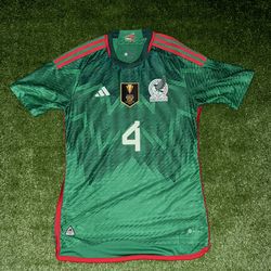 2022 Authentic Mexico Home Kit Edson Alvarez Size Medium