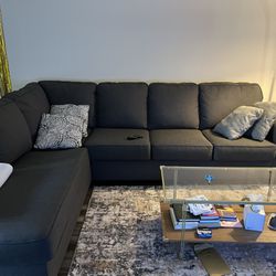 Like New Gray Sectional Couch