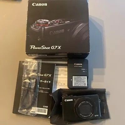 Canon Digital Camera PowerShot G7X Black 4.2x Optical Zoom 1.0" Sensor PSG7X