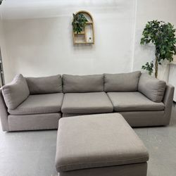 Modular Sofa & Ottoman