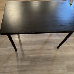Black table