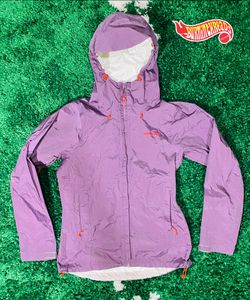 PATAGONIA Womens H2NO lightweight rain Jacket Hood Purple Lavender Small Rare