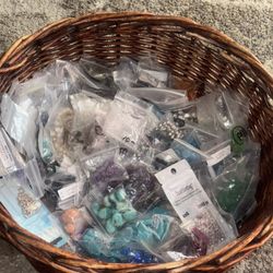 Charms Beads Stones Crystals Lot 