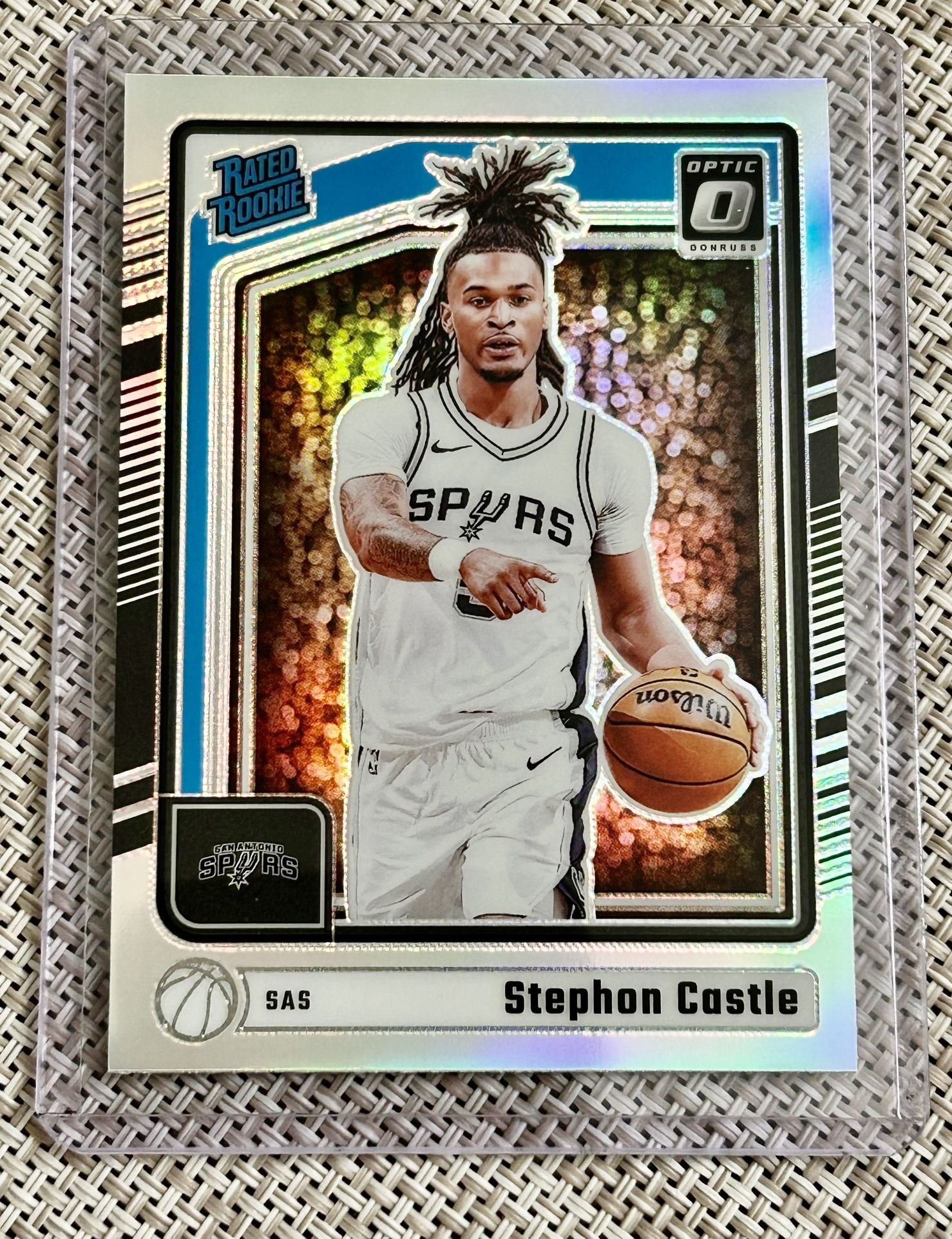 STEPHON CASTLE 2024-25 Donruss Optic Silver Holo Prizm Rated Rookie ...