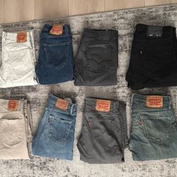 8 Pairs of Levi’s Jeans - 30 X 30