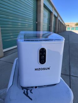 Title: HIZOSUN Countertop Ice Maker Machine – Portable Ice Maker