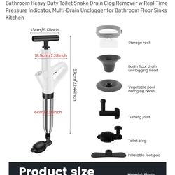 High Pressure Air Drain Blaster Plunger