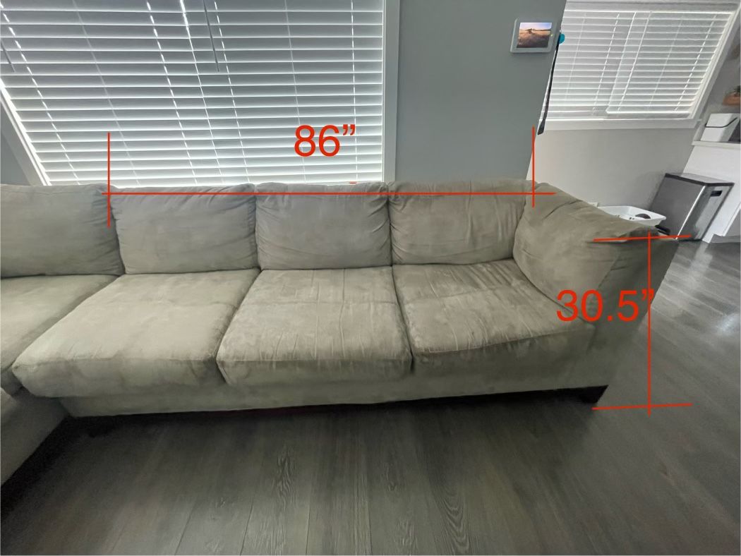 2 Piece Couch (L sectional)