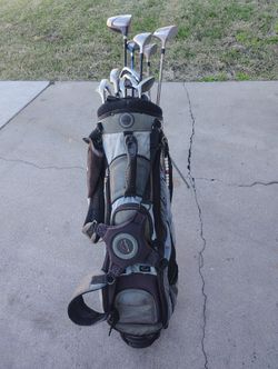 Used Golf Clubs And Acuity Position Golf Bag