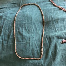 Necklace Gold Rope Napier