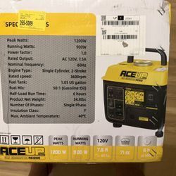 ACE 1200 watt generator 