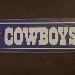 Cowboys Metal Sign 