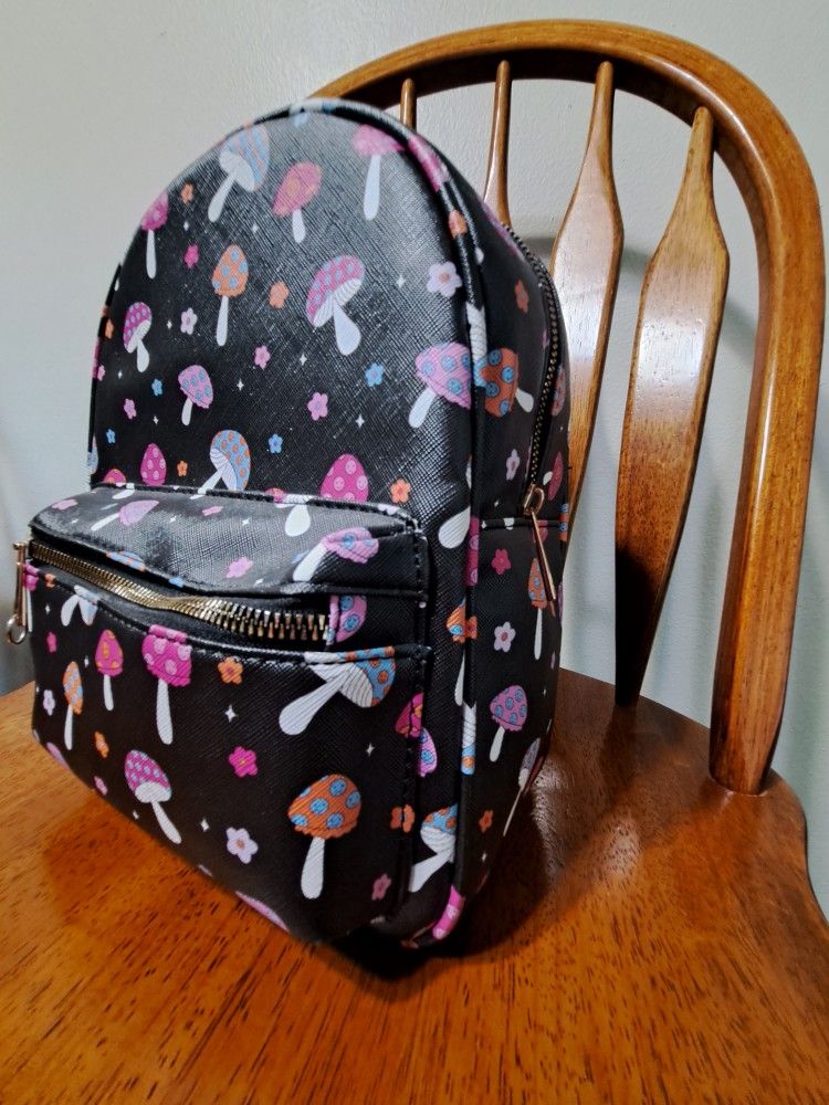 Mushroom Backpack Purse