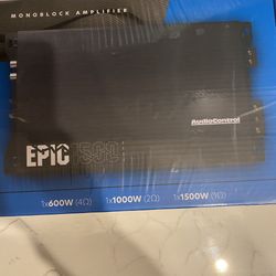 EPIC1500 EPIC Series 1500 Watt RMS Compact 1-Channel Monoblock Car Audio Subw...