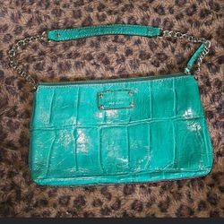 Kate Spade Green Alligator Leather Purse
