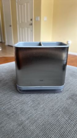 two-compartment plastic sink organizer