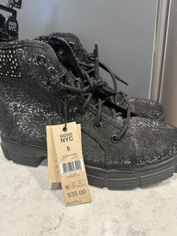 Brand New Never Worn Woman’s Size 5 Madden NYC Boots. Smoke Free/Pet Free Home