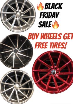 🔥🔥🔥 BLACK FRIDAY SALE! Buy rims get FREE TIRES 🔥🔥🔥 (only 50 down payment / no credit check)