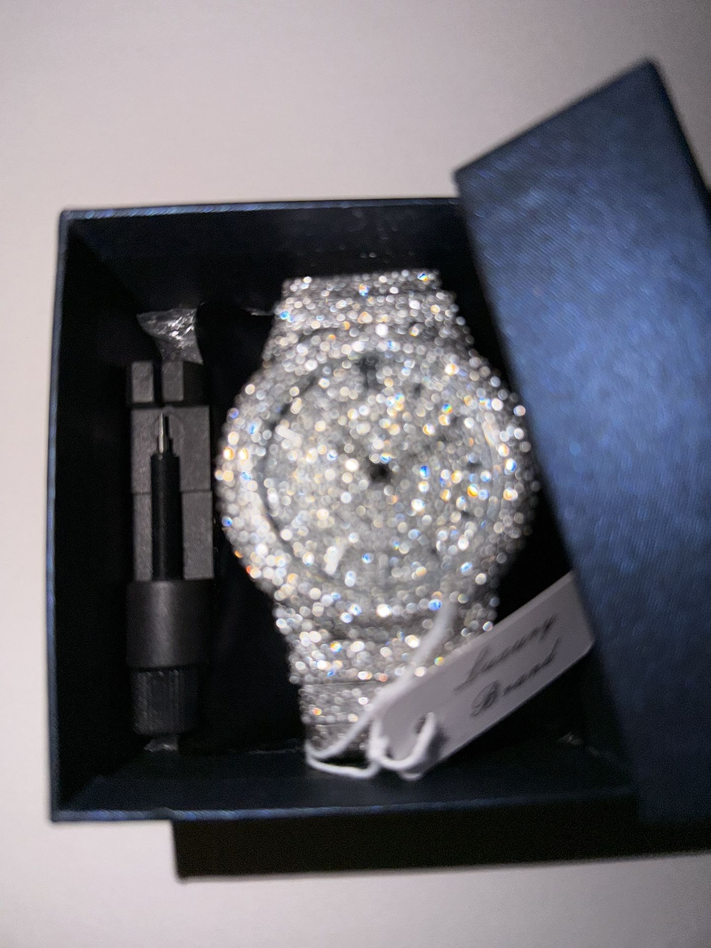 Iced Out CZ Stainless Steel Watch