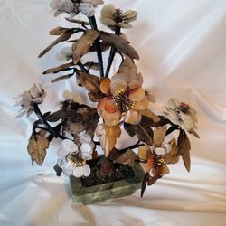 Jade And Quarts Bonsai Tree 