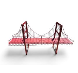 Brand New in Box Golden Gate Bridge Metal Shelf Display