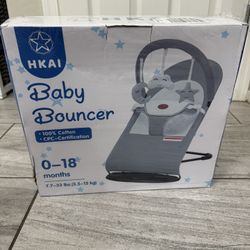 HKAI Gray Baby Bouncer 0-18 months 