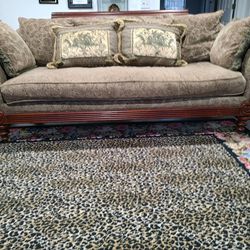 Beautiful Wood Frame Couch