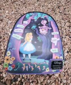 Loungefly Alice in Wonderland  Tulgey Wood Lenticular backpack