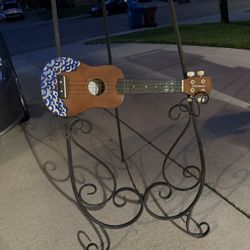 Firebrand Soprano Ukulele – Hand-Painted Waves – 21”