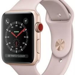 APPLE WATCH  SERIES 3 38mm ROSE GOLD GPS & LTE