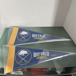 (2) Buffalo Sabres Mini Pennants 